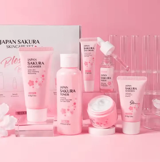 Japan Sakura Skin Care Set | مجموعة العناية بالبشرة ساكورا اليابانية