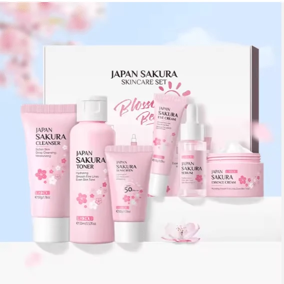 Japan Sakura Skin Care Set | مجموعة العناية بالبشرة ساكورا اليابانية
