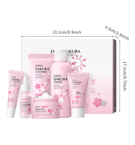 Japan Sakura Skin Care Set | مجموعة العناية بالبشرة ساكورا اليابانية